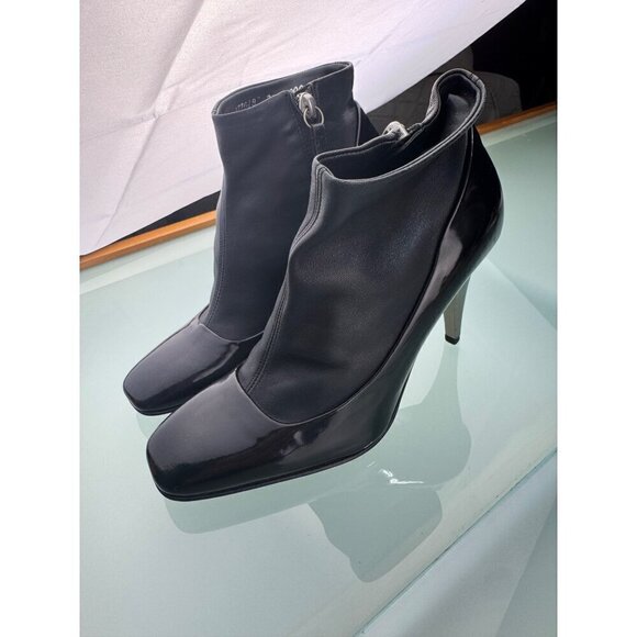 Giuseppe Zanotti patent leather/lamb skin Leather Stilettos Zip Closure- LT3258 - Picture 1 of 10